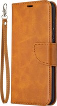 HONOR 9X Lite Hoesje - Mobigear - Excellent Serie - Kunstlederen Bookcase - Cognac - Hoesje Geschikt Voor HONOR 9X Lite