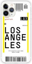 Voor iPhone 11 Pro Boarding Pass Series TPU beschermhoes voor telefoon (Losangeles)