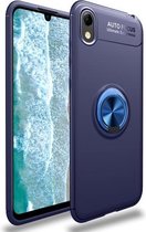 Lenuo schokbestendig TPU-hoesje voor Huawei Honor 8S / Y5 (2019), met onzichtbare houder (blauw)