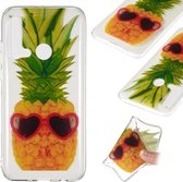 Coloured Drawing Transparant Clear TPU Case voor Huawei P20 lite (2019) (Ananas)