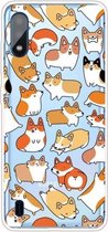 Voor Samsung Galaxy A01 schokbestendig geschilderd TPU beschermhoes (Corgis)