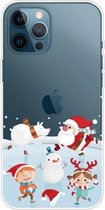 Christmas Series Clear TPU beschermhoes voor iPhone 11 Pro (Snow Entertainment)