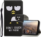 Voor Huawei Honor 9X Lite Gekleurde Tekening Patroon Horizontale Flip Leren Case met Houder & Kaartsleuven & Portemonnee (Penguin)