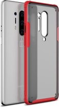 Voor OnePlus 8 Pro Vierhoekige schokbestendige TPU + pc-beschermhoes (rood)