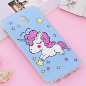 Voor Galaxy J7 (2017) (EU-versie) Noctilucent IMD Horse Pattern Soft TPU Back Case Protector Cover
