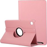 Voor Huawei MatePad T8 / C3 8 inch Litchi Textuur Horizontale Flip 360 Graden Rotatie Lederen Case met Houder (Roze)