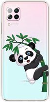 Voor Huawei P40 lite / nova 6 SE schokbestendig geverfd TPU beschermhoes (bamboe panda)