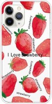 Voor iPhone 11 Pro Max Pattern TPU beschermhoes (Love Strawberry)