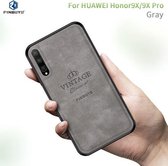 PINWUYO Schokbestendige waterdichte volledige dekking PC + TPU + huid beschermhoes voor Huawei Honor 9X / Honor 9X Pro (grijs)