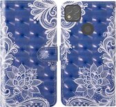Voor Xiaomi Redmi 9C 3D-schilderij Gekleurd tekeningpatroon Horizontaal Flip TPU + PU lederen tas met houder & kaartsleuven & portemonnee & lanyard (wit kant)