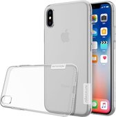 NILLKIN voor iPhone X / XS transparante TPU beschermende zachte beschermhoes (wit)