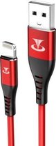 Teclast 1,0 m USB naar 8-pins hoog-elastische TPE-datakabel (rood)