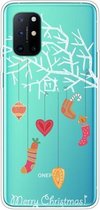 Voor OnePlus 8T Trendy schattig kerstpatroon Case Clear TPU Cover Telefoonhoesjes (White Tree Gift)