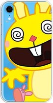 Voor iPhone XR Lucency Painted TPU Protective (Dizzy Rabbit)