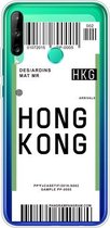 Voor Huawei P40 Lite E Boarding Card Series Pattern TPU beschermhoes (Hong Kong)