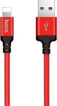 hoco X14 2m nylon gevlochten aluminiumlegering 8-pins naar USB-gegevenssynchronisatie-oplaadkabel voor iPhone 11 Pro Max / iPhone 11 Pro / iPhone 11 / iPhone XR / iPhone XS MAX / iPhone X & X