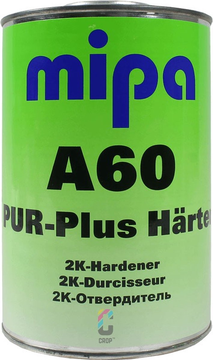 MIPA 2K PUR Plus A60 Verharder voor 2K Acryl Kwastlak - 1 liter