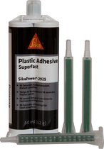 SIKAPOWER 2955 2K Snelle Kunststoflijm 50ml - Zwart