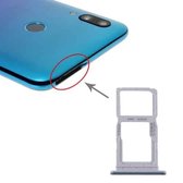 SIM-kaartvak + SIM-kaartvak / Micro SD-kaartvak voor Huawei P smart Pro 2019 (blauw)