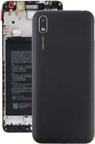 Batterij-achterklep met cameralens en zijknoppen voor Huawei Y5 (2019) (zwart)