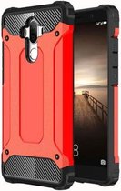 Voor Huawei Mate 9 Rugged Armor TPU + pc combinatiebehuizing (rood)