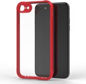 Transparant acryl + TPU Airbag schokbestendig hoesje voor iPhone SE 2020 & 8 & 7 (rood)