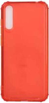 Voor Huawei Honor 20 Lite Kleurknop Doorschijnend Frosted TPU Vierhoekige Airbag Schokbestendige Case (Oranje)