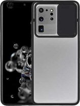 Voor Samsung Galaxy S20 Ultra Sliding Camera Cover Design TPU beschermhoes (zwart)
