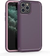 360 All-inclusive schokbestendig nauwkeurig gat PC + TPU beschermhoes voor iPhone 11 Pro Max (paars)