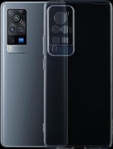 Voor vivo X60 Pro 0,75 mm ultradunne transparante TPU zachte beschermhoes