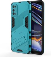 Voor OPPO Realme 7 Pro Punk Armor 2 in 1 PC + TPU schokbestendig hoesje met onzichtbare houder (blauw)