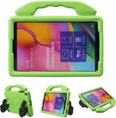 Voor Galaxy Tab A 10.1 (2019) Duimsteun EVA Flat Anti Falling Protective Shell (groen)