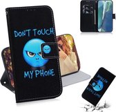 Voor Samsung Galaxy Note 20 Gekleurde Tekening Horizontale Flip Leren Case, met Houder & Kaartsleuven & Portemonnee (Anger)
