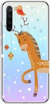 Voor Xiaomi Redmi Note 8 Trendy Cute Christmas Patterned Clear TPU beschermhoes (Big Deer)