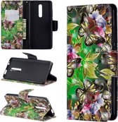 3D gekleurde tekening patroon horizontale flip lederen hoes voor Xiaomi Redmi K20 & K20 Pro, met houder & kaartsleuven & portemonnee (groene vlinder)