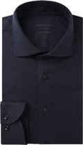 Profuomo Business hemd lange mouw Blauw Overhemd donkerblauw slim fit PP0H0A0060/P