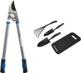 Hyundai Takkenschaar hefboom 68cm inclusief 4-delige tuingereedschap set