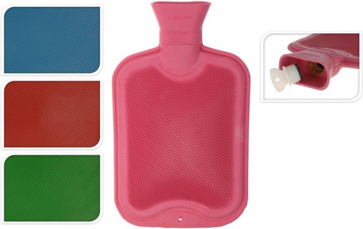 Goedkoopste Warmwaterkruik 2,0ltr 4ass kleur