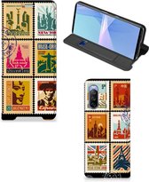 Beschermhoesje Sony Xperia 10 III Telefoonhoesje Design Postzegels