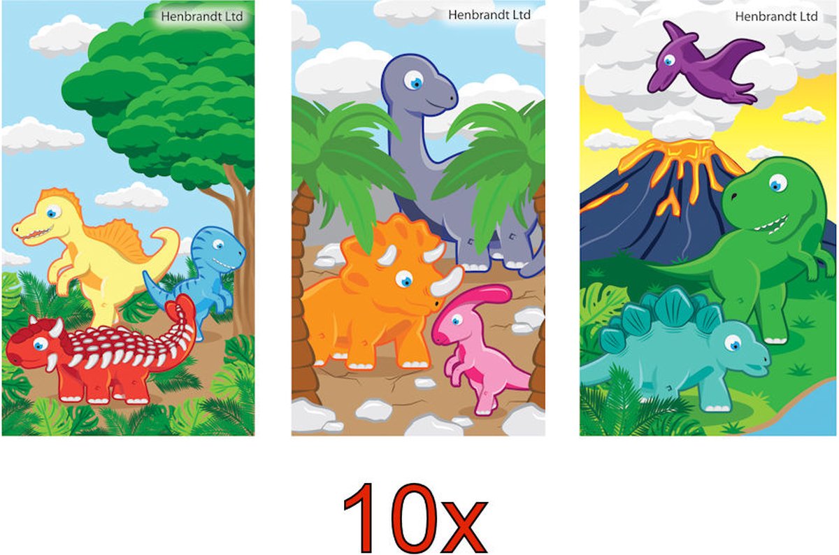 10 STUKS - LUXE DINOSAURUS - Traktatie Doos - INCLUSIEF SPEELGOED - Traktaties Uitdeelcadeaus voor Verjaardagen en Kinderfeestjes — afbeelding 5