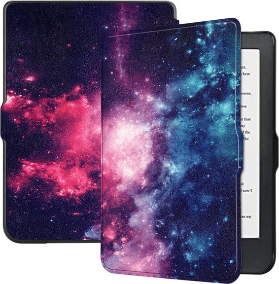 Hoesje Geschikt voor Kobo Clara HD Hoesje Luxe Bescherm Case - Hoes Geschikt voor Kobo Clara HD Hoes Book Cover - Galaxy van Hoesje  — afbeelding 4