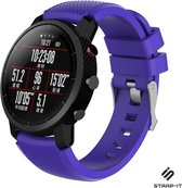 Siliconen Smartwatch bandje - Geschikt voor  Xiaomi Amazfit Pace silicone band - paars - Strap-it Horlogeband / Polsband / Armband