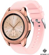Siliconen Smartwatch bandje - Geschikt voor  Samsung Galaxy Watch siliconen bandje 41mm / 42mm - roze - Strap-it Horlogeband / Polsband / Armband