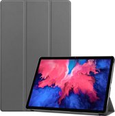 Lenovo Tab P11 Plus Gen 1 Hoes - Mobigear - Tri-Fold Serie - Kunstlederen Bookcase - Grijs - Hoes Geschikt Voor Lenovo Tab P11 Plus Gen 1