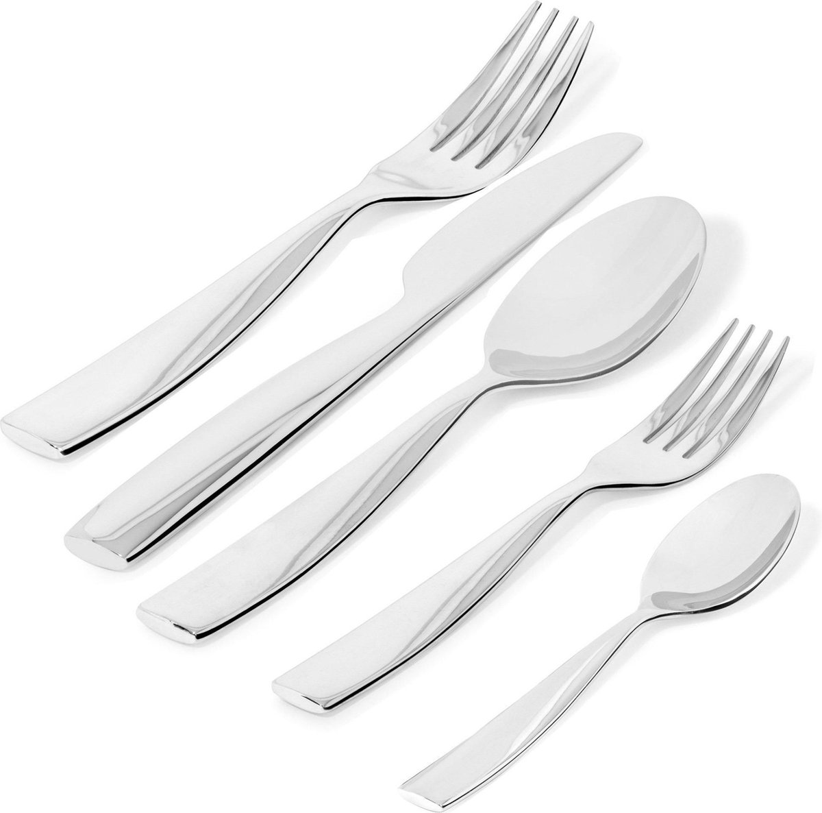 Alessi Bestekset Dressed - MW03S5 - 5 delig - door Marcel Wanders