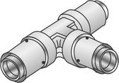 KeKelit T-stuk pers Kelox KM440 messing 75mm