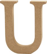 Letter. U. H: 13 cm. 2 cm. mdf - 1 st