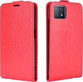 OPPO A73 5G Hoesje - Mobigear - Serie - Kunstlederen Flipcase - Rood - Hoesje Geschikt Voor OPPO A73 5G