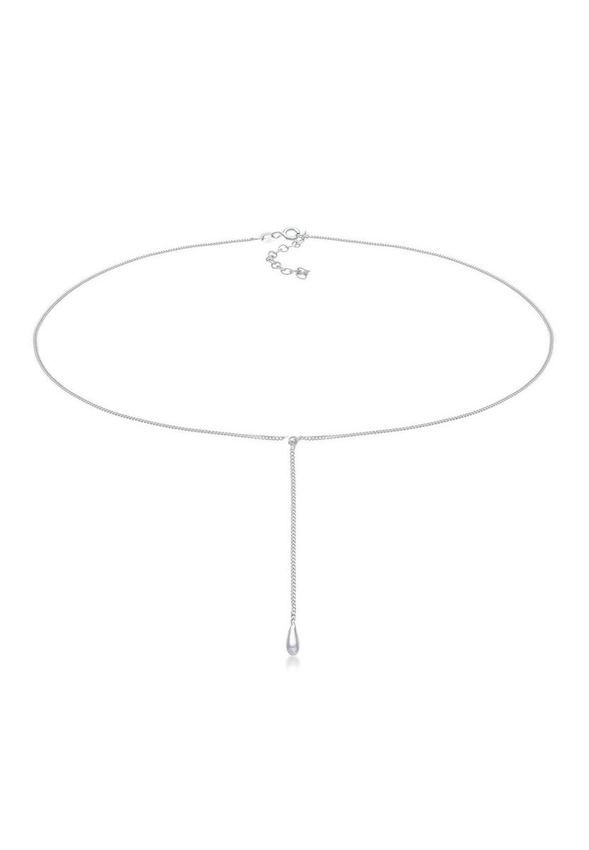 Elli - Halsketting - Dames Choker Y-chain drop ball boho gemaakt van 925 Sterling Silver - Dames