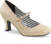 Pleaser Pink Label Pumps -46 Shoes- JENNA-06 Paaldans schoenen Creme